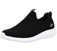 Skechers Ultra Flex - First Take-12837, Scarpe da ginnastica basse Donna, Nero Black White, 38.5 EU