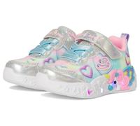 Skechers Unicorn Charmer - Lil Heart Sparkles Sneaker in Argento/Multicolore, Taglia 25