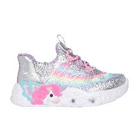 Skechers Unicorn Charmer - Lil Starlite Sneaker in Argento/Multicolore, Taglia 26
