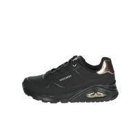Skechers Uno Gen1-Shimmer Away, Scarpe da Ginnastica Unisex-Bambino, Nero/Nero, 7 Big Kid