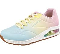 Skechers Uno 2-Color Waves, Scarpe Stringate Donna, Wmlt White Multi, 41 EU