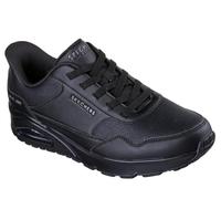 Skechers Uno-Banksia Luxe - Sneaker da uomo, senza lacci, senza mani, Nero/nero, 48.5 EU