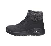 SKECHERS Stivaletto stringato nero / nero sfumato / argento, Taglia 41