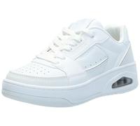 Skechers UNO Court COURTED Style, Scarpe da Ginnastica Donna, White, 37.5 EU
