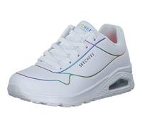 Skechers Uno- Electric Lines, Scarpe da Ginnastica Donna, Bianco Multicolore, 39 EU