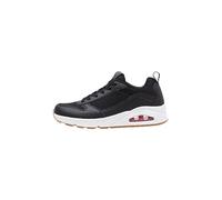 Skechers Uno Fastime, Scarpe da Ginnastica Uomo, Nero Black Pu Mesh Red Trim, 39.5 EU