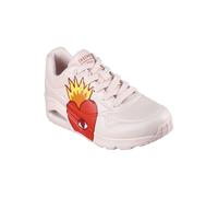 Skechers Uno Flaming Heart Scarpe Sneakers Donna 177956 PKMT Rosa