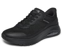 Skechers Uno Flex-Step N Knit - Sneaker da uomo, senza lacci, senza maniche, Nero/nero, 41 EU