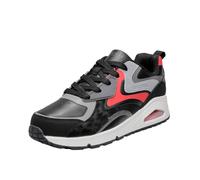 Skechers Uno Gen1 Color Surge, Scarpe sportive Bambini e ragazzi, Black Synthetic Red Gray Trim, 39 EU