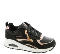 Skechers Uno Gen1 Color Surge, Scarpe da Ginnastica, Nero Oro Rosa, 34 EU