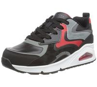 Skechers Uno Gen1 Color Surge, Scarpe sportive Bambini e ragazzi, Black Synthetic Red Gray Trim, 36.5 EU