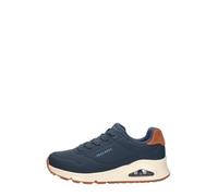 Skechers Uno Gen1 da Ragazzo Suited on AirSneaker, Pelle Sintetica Marrone Navy, 3 UK