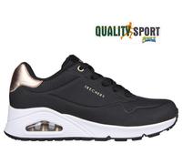 Scarpe Skechers Uno - Golden Air nero dorato bianco donna - 36