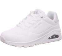 Skechers Uno Golden Air Scarpe da Ginnastica da Donna, White Durabuck/Silver Trim, 37 EU