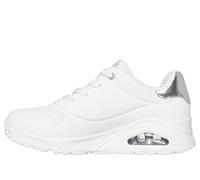 Skechers Uno Golden Air Scarpe da Ginnastica da Donna, White Durabuck/Silver Trim, 41 EU