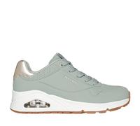 Skechers Uno Golden Air, Scarpe da Ginnastica Donna, Grigio-Verde, 37 EU