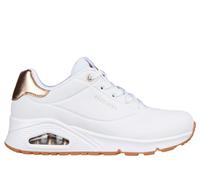 Skechers Uno Golden Air Scarpe Donna Bianche Sportive Memory Foam Sneakers New
