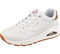 Skechers Uno - Golden Air, Sneakers Donna, Bianco White Black Gold, 36 EU