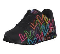 Skechers Uno Highlight Love, Sneaker Donna, Black Multi, 38.5 EU