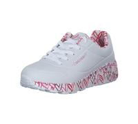Skechers Uno Lite Lovely Luv, Scarpe Da Ginnastica Bambine e ragazze, Bianca White Synthetic Red Pink Trim, 30 EU