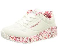 Skechers Uno Lite Lovely Luv, Scarpe Da Ginnastica Bambine e ragazze, Bianca White Synthetic Red Pink Trim, 34 EU
