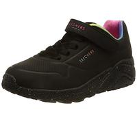 Skechers Uno Lite Rainbow Specks 310457L-BKMT, Girl Sneakers,Sports Shoes, Black, 32 EU