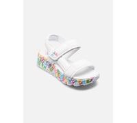 Skechers Uno Lite Sandal Sunny Love, Sandali Bambino, Bianco Multicolor Neon, 32 EU