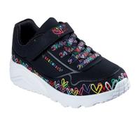 Skechers Uno Lite, Scarpe da Ginnastica Bambine e Ragazze, Nero, 2 UK Child