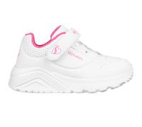 Skechers Uno Lite Sneaker in Bianco/Rosa Fluo, Taglia 21