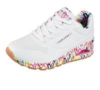 Skechers Uno Loving Love, Scarpe da ginnastica Donna, Bianco White Multicolor, 37 EU