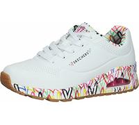 Skechers Uno Loving Love, Scarpe da ginnastica Donna, Bianco White Multicolor, 41 EU