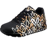 Skechers Uno - Metallic Love, Scarpe da ginnastica Donna, Nero, 36.5 EU
