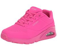 Skechers Uno Night Shades, Sneaker Donna, H.Pink Durabuck/Mesh Trim, 38 EU Larga