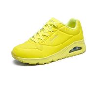 Skechers Uno - Night Shades, Sneaker Donna, Yellow Neon Yellow Durabuck Nyel, 39 EU