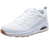 Skechers Uno - Powex, Scarpe da ginnastica Bambini e ragazzi, Bianco Tessuto Sintetico Bianco Trim, 36 EU