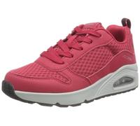 Skechers Uno - Powex, Scarpe da ginnastica Bambini e ragazzi, Tessuto Sintetico Rosso Grigio Chiaro Trim, 37 EU