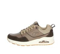 Skechers Uno Retro One, Scarpe da Ginnastica Uomo, Brown Leather And Suede/Duraleather/Mesh, 43 EU