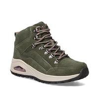 Skechers Uno Robusto, Stivaletto Donna, Pelle Scamosciata D Oliva Durasuede, 36 EU