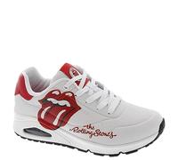 Skechers Uno-Rolling Stones - Sneaker Singola, da Donna, Colore Bianco/Rosso, Taglia 38