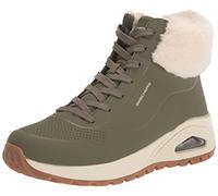 Skechers Uno Rugged, Sneaker Donna, Oliva, 35 EU