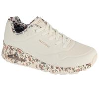 Skechers Uno - Safari Time 155412-WMLT - Sneaker da Donna, 36,5 EU, Colore: Bianco