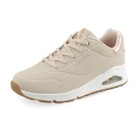 Skechers Uno- Shimmer Away, Scarpe da Ginnastica Donna, Natural, 38 EU