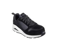 Skechers Uno SR Elainy, Stivali per lavori industriali Donna, Black/White, 38.5 EU