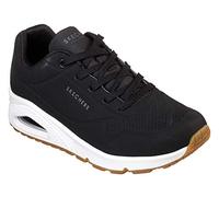 Skechers Uno Stand On Air Scarpe da Ginnastica da Donna, Black White Durabuck/Mesh, 42 EU Larga