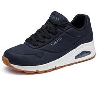 Skechers Uno- Stand on Air, Scarpe da Ginnastica Donna, Black Durabuck, 37.5 EU Larga