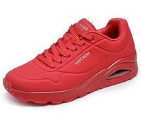 Skechers Uno Stand On Air, Scarpe da ginnastica Uomo, Red Durabuck Mesh, 47.5 EU