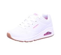 Skechers Uno - Stand On Air, Sneaker Bambine e ragazze, White Pu H Pink Trim, 36.5 EU