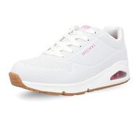 Skechers Uno - Stand On Air, Sneaker Bambine e ragazze, White Pu H Pink Trim, 37 EU
