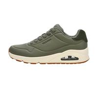 Skechers Uno Tailored Air, Scarpe da Ginnastica Uomo, Olive Duraleather/Olive Suede, 41 EU