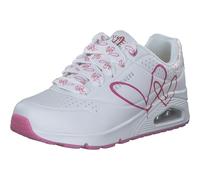 Skechers Uno Twin Hearts, Scarpe da Ginnastica Donna, Bianco, 37 EU
